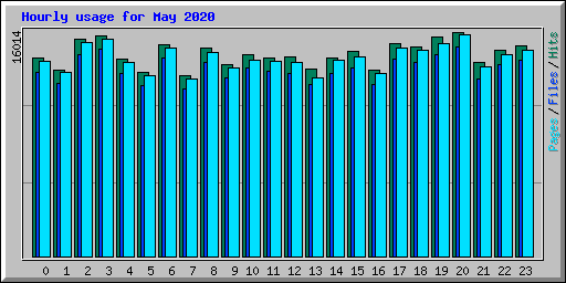 Hourly usage for May 2020