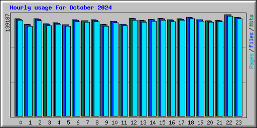 Hourly usage for October 2024
