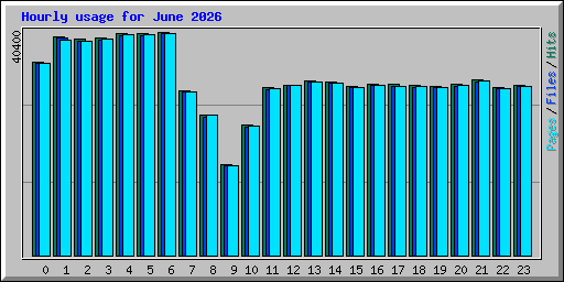 Hourly usage for June 2026